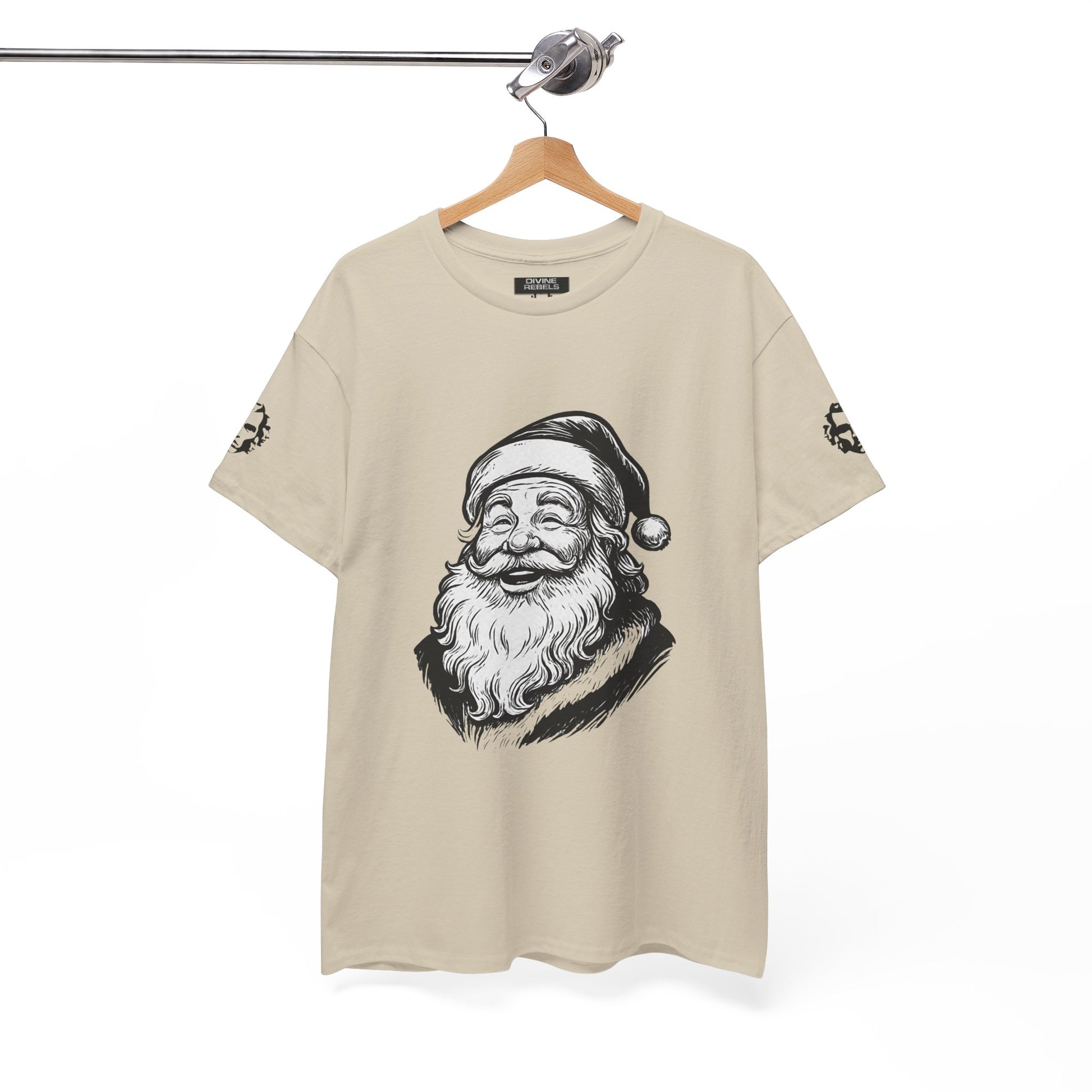 ONE OFF SHIRT OF THE WEEK Santa Claus Tee with "Believe in Giving" Quote - Divine Rebels Studio