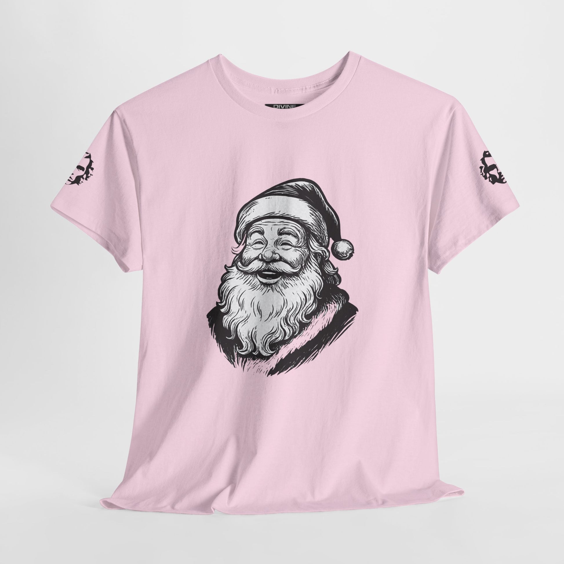 ONE OFF SHIRT OF THE WEEK Santa Claus Tee with "Believe in Giving" Quote - Divine Rebels Studio