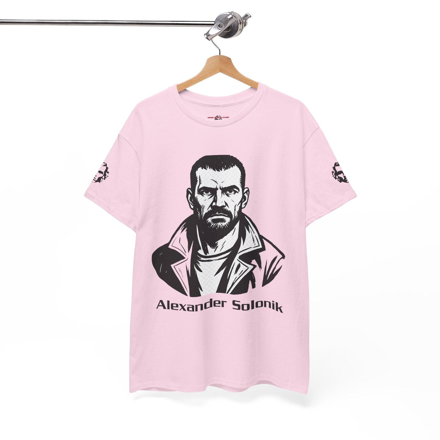 Alexander Solonik Portrait Tee — 'One Shot for Survival' Graphic T-Shirt - Divine Rebels Studio