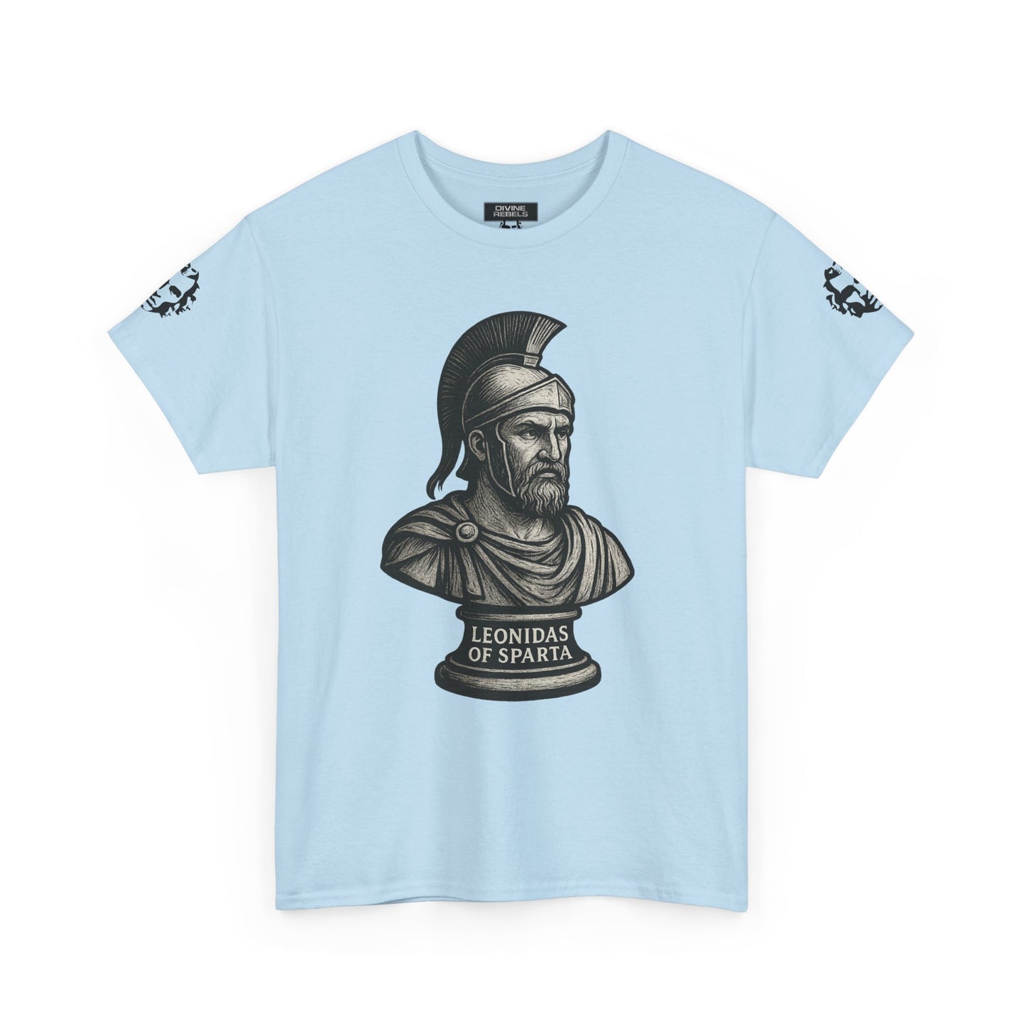 Leonidas of Sparta T‑Shirt — Classic Spartan Warrior Tee - Divine Rebels Studio