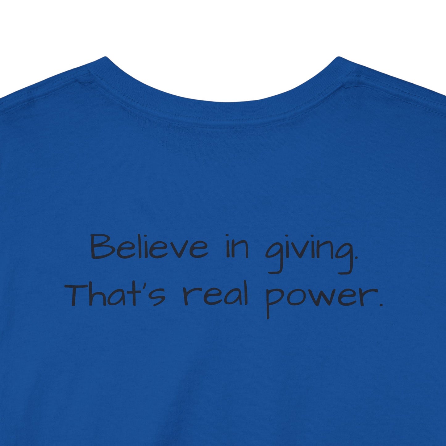 ONE OFF SHIRT OF THE WEEK Santa Claus Tee with "Believe in Giving" Quote - Divine Rebels Studio