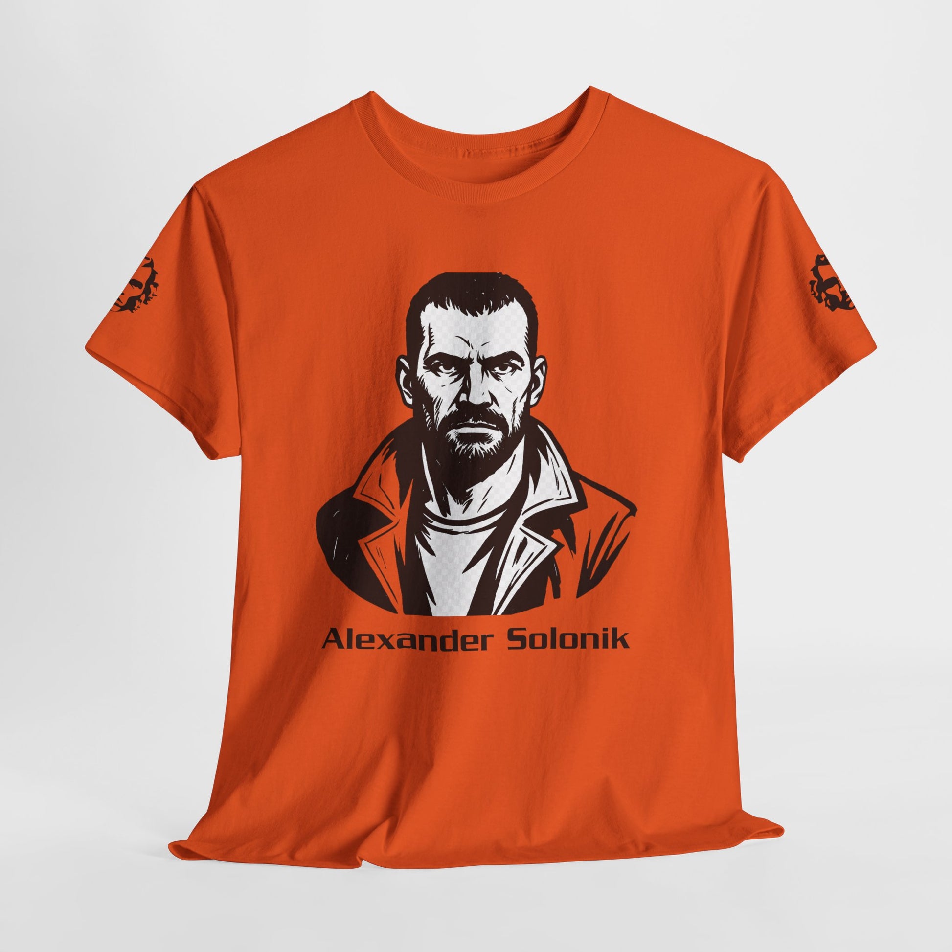 Alexander Solonik Portrait Tee — 'One Shot for Survival' Graphic T-Shirt - Divine Rebels Studio