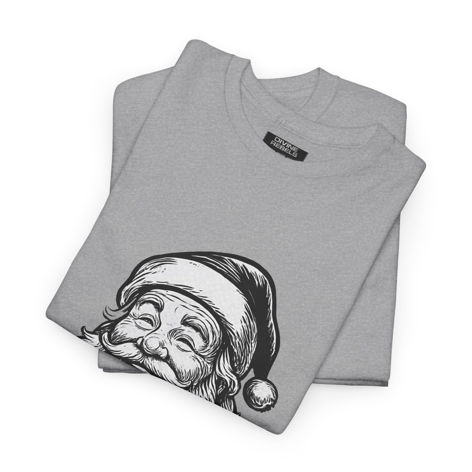 ONE OFF SHIRT OF THE WEEK Santa Claus Tee with "Believe in Giving" Quote - Divine Rebels Studio