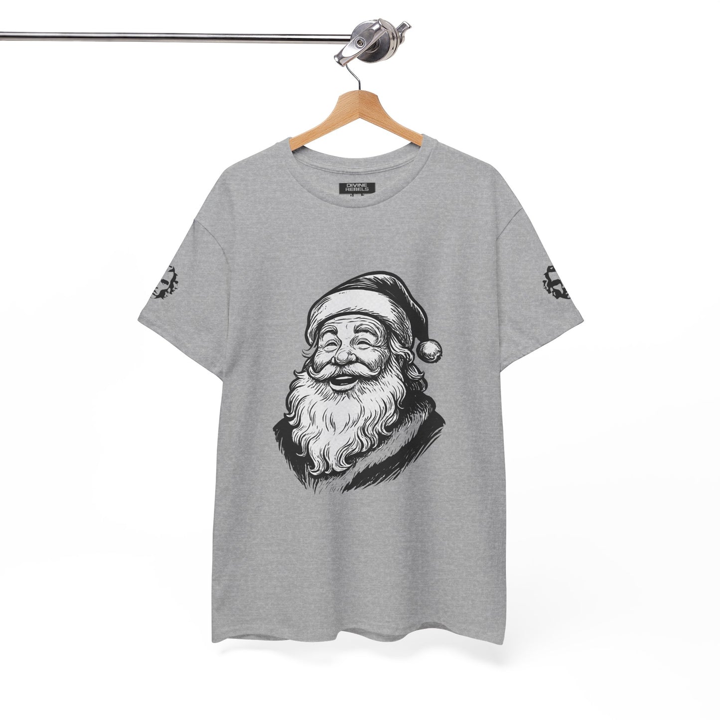ONE OFF SHIRT OF THE WEEK Santa Claus Tee with "Believe in Giving" Quote - Divine Rebels Studio