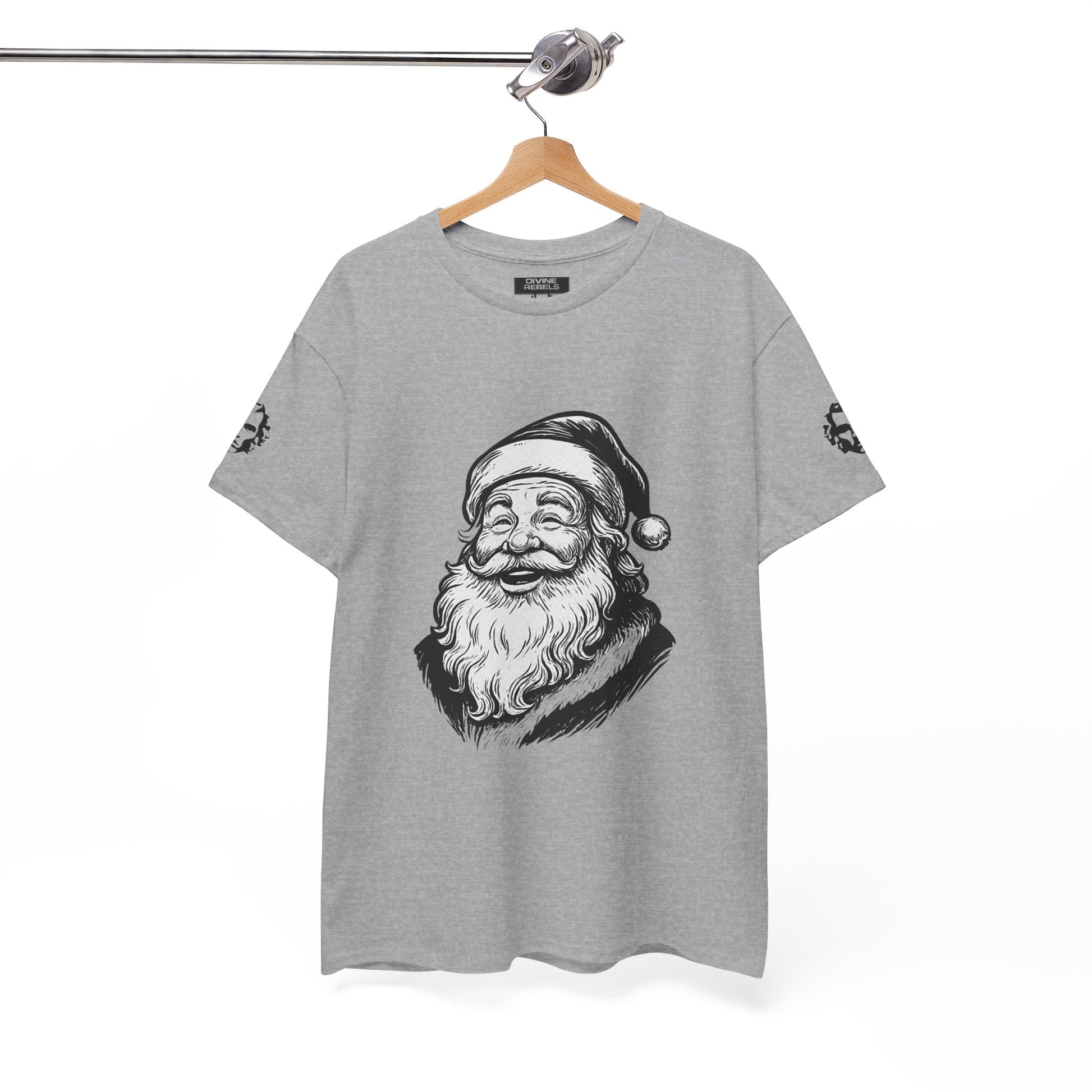 ONE OFF SHIRT OF THE WEEK Santa Claus Tee with "Believe in Giving" Quote - Divine Rebels Studio