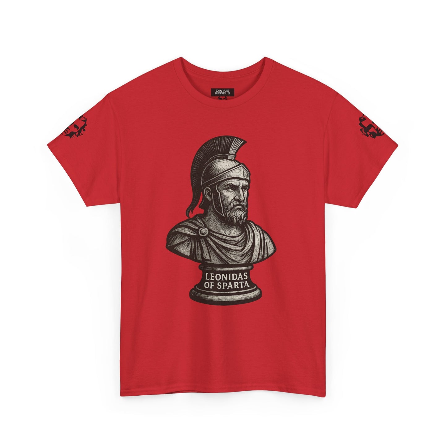 Leonidas of Sparta T‑Shirt — Classic Spartan Warrior Tee - Divine Rebels Studio
