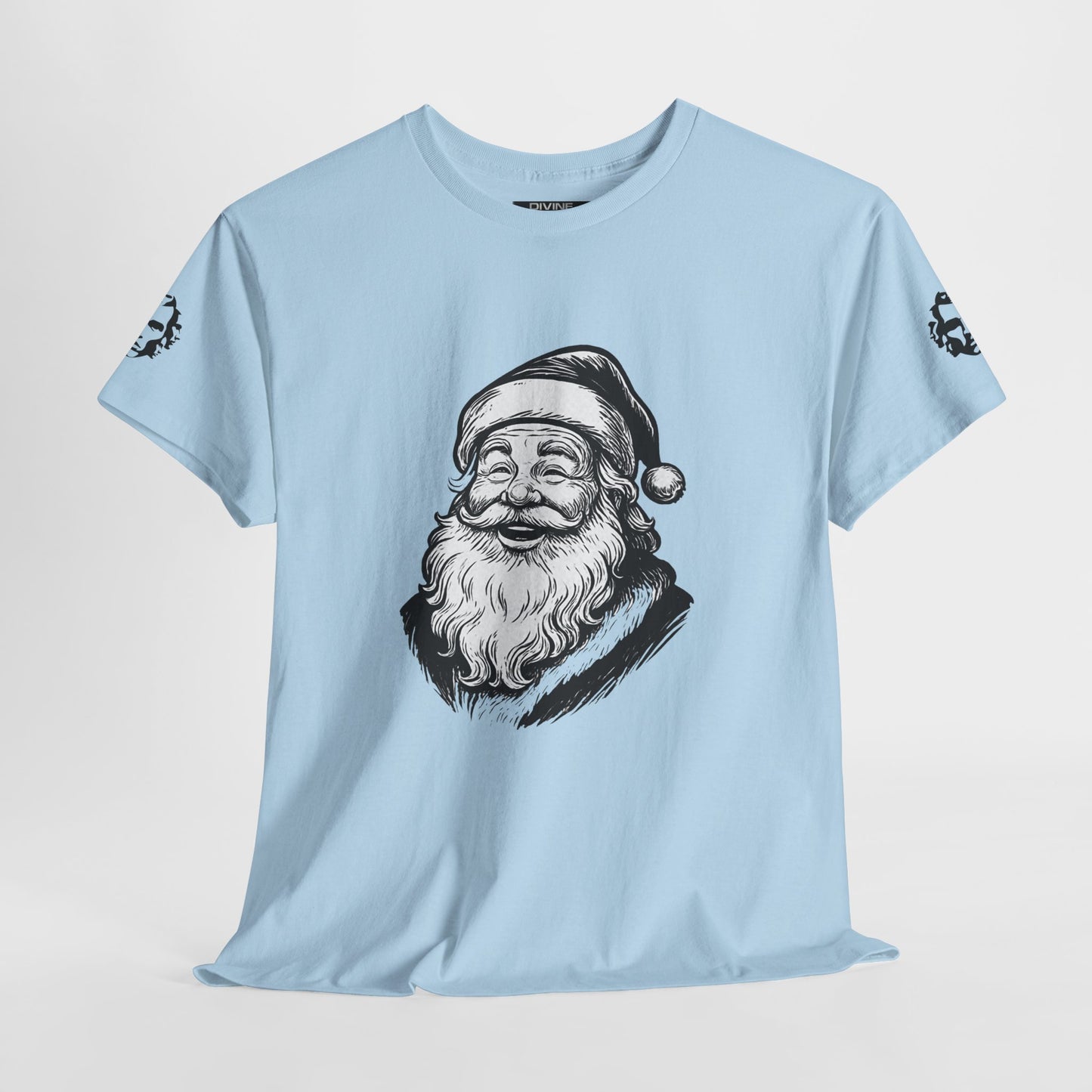 ONE OFF SHIRT OF THE WEEK Santa Claus Tee with "Believe in Giving" Quote - Divine Rebels Studio