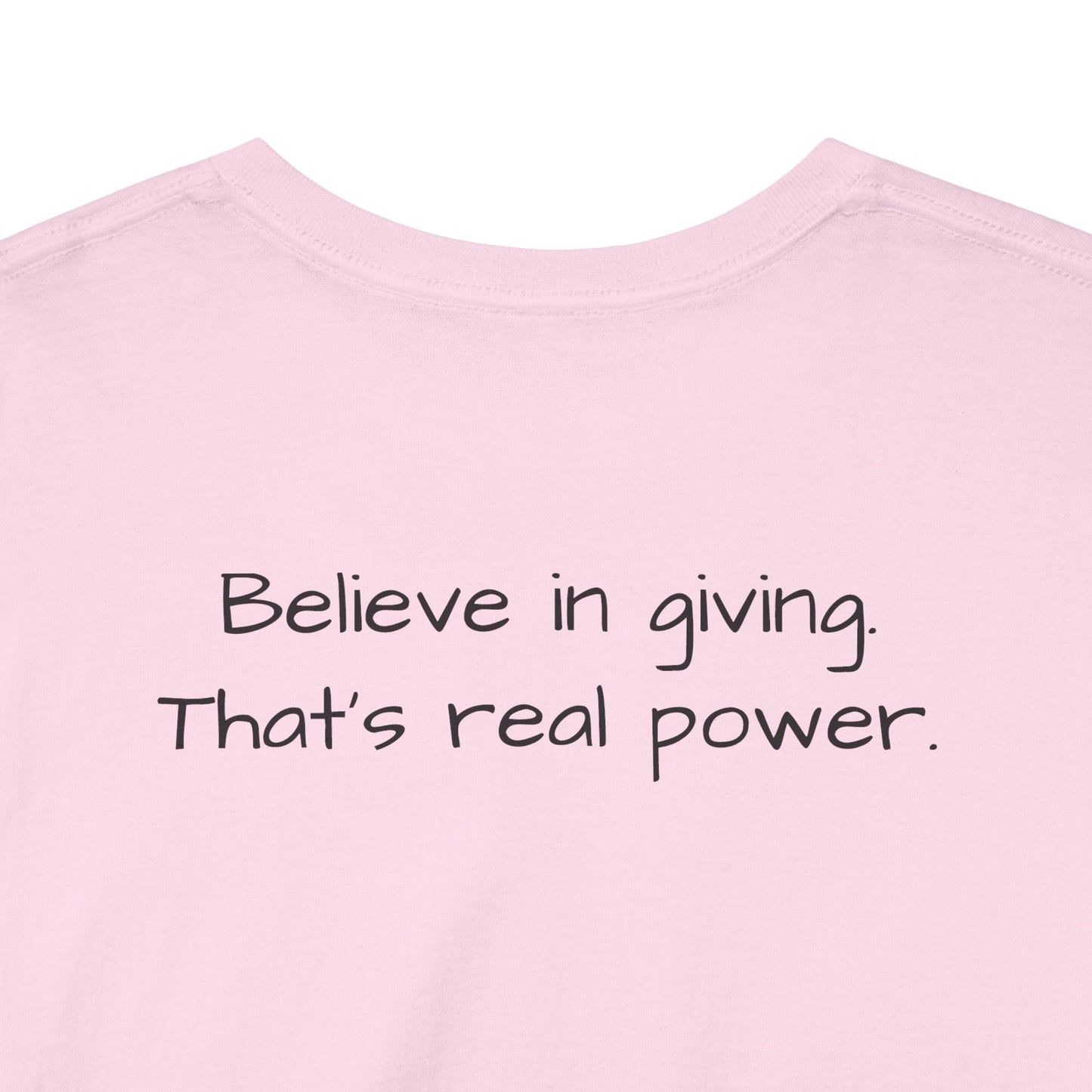 ONE OFF SHIRT OF THE WEEK Santa Claus Tee with "Believe in Giving" Quote - Divine Rebels Studio