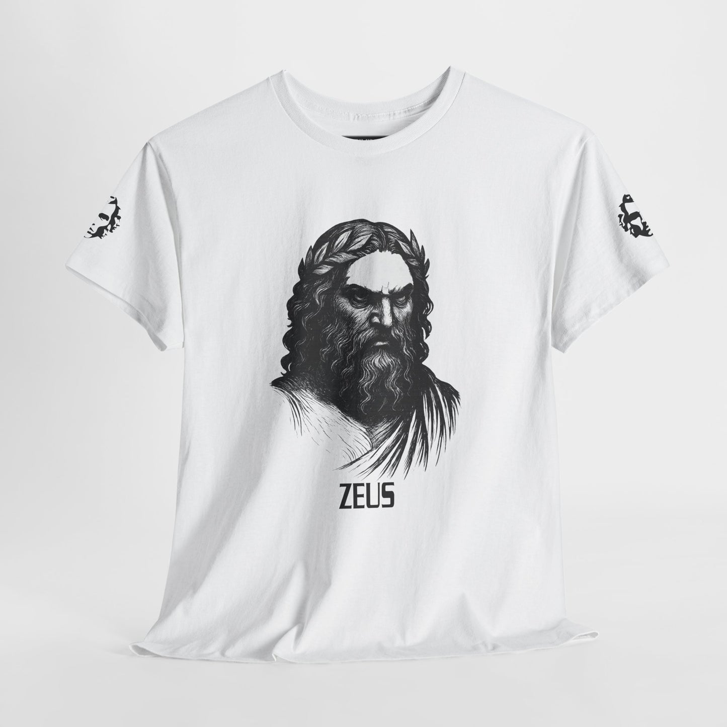 Zeus Portrait Tee — "I am the storm they prayed for" - Divine Rebels Studio
