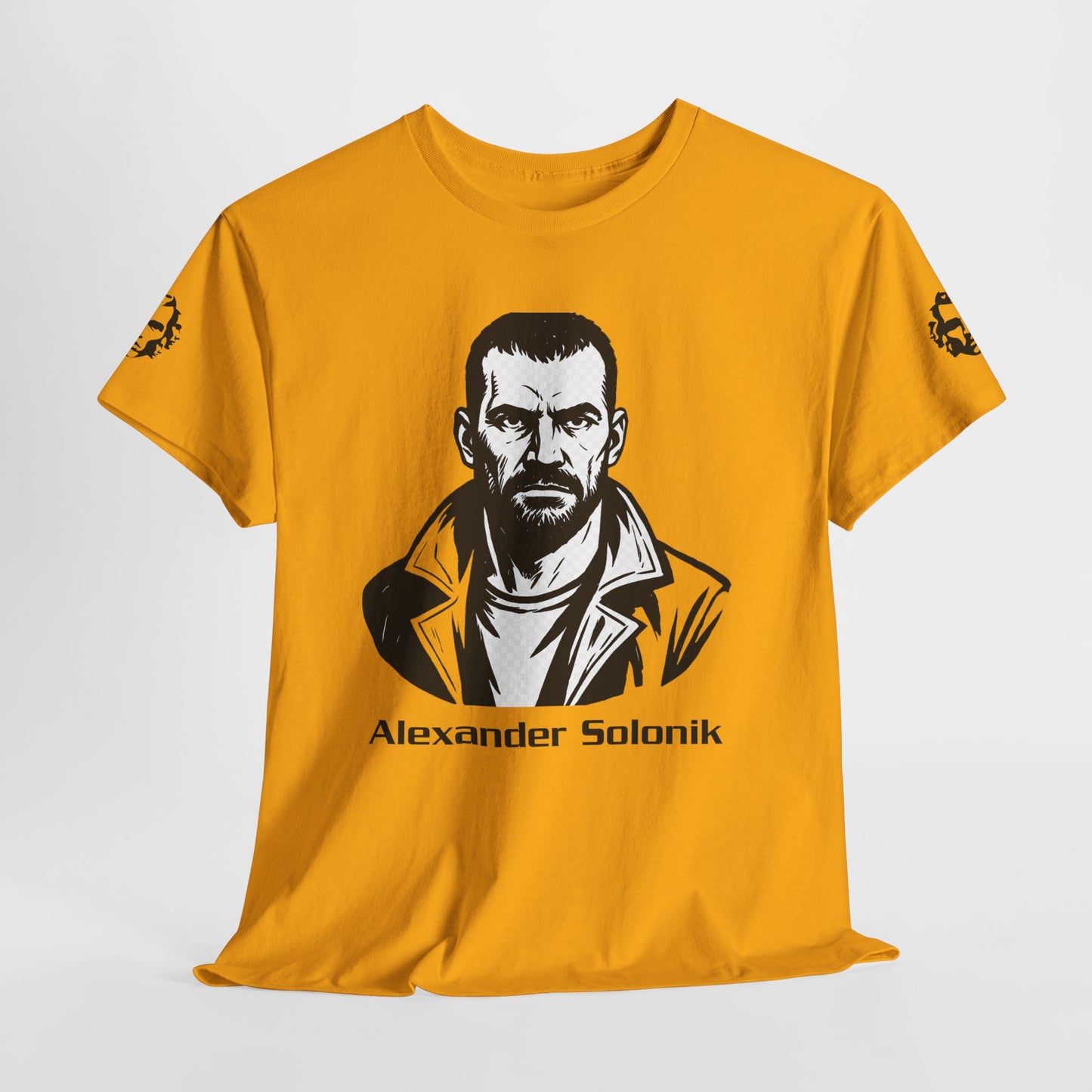 Alexander Solonik Portrait Tee — 'One Shot for Survival' Graphic T-Shirt - Divine Rebels Studio