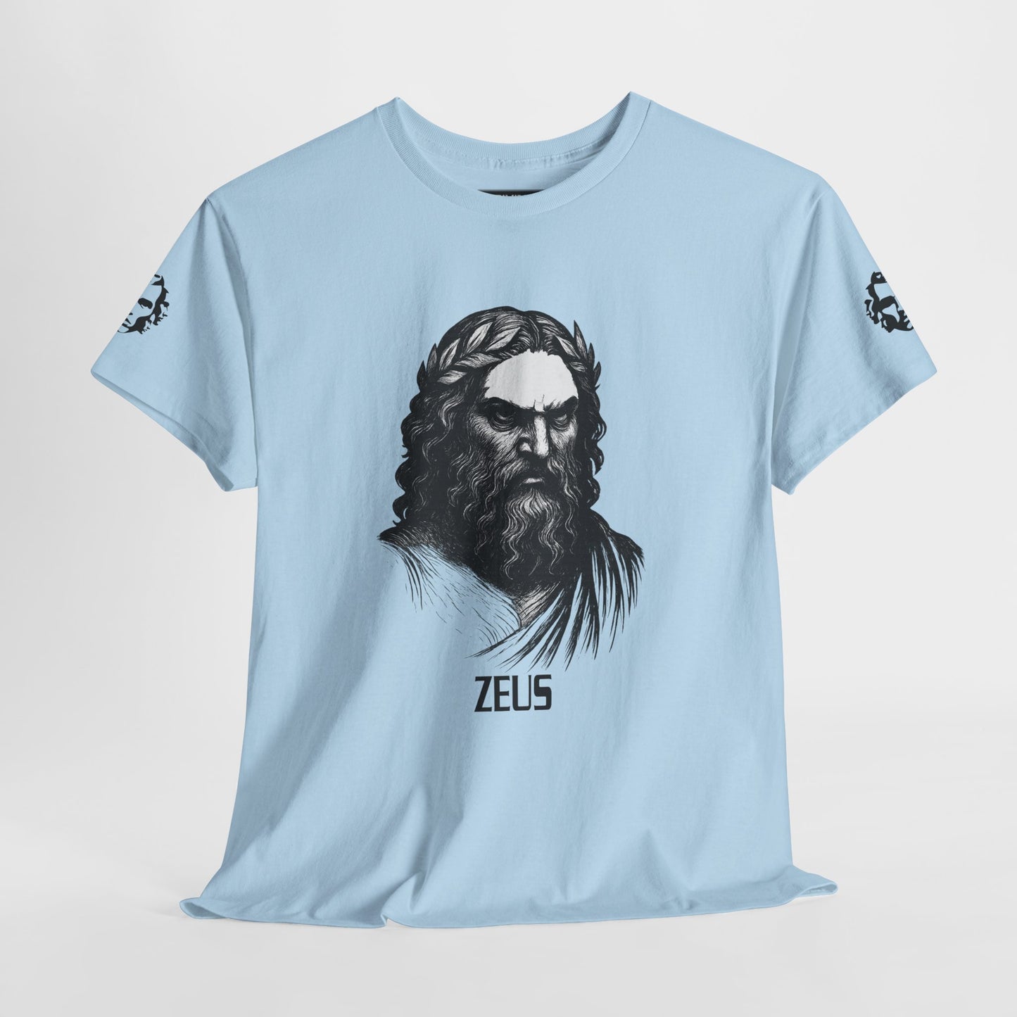 Zeus Portrait Tee — "I am the storm they prayed for" - Divine Rebels Studio