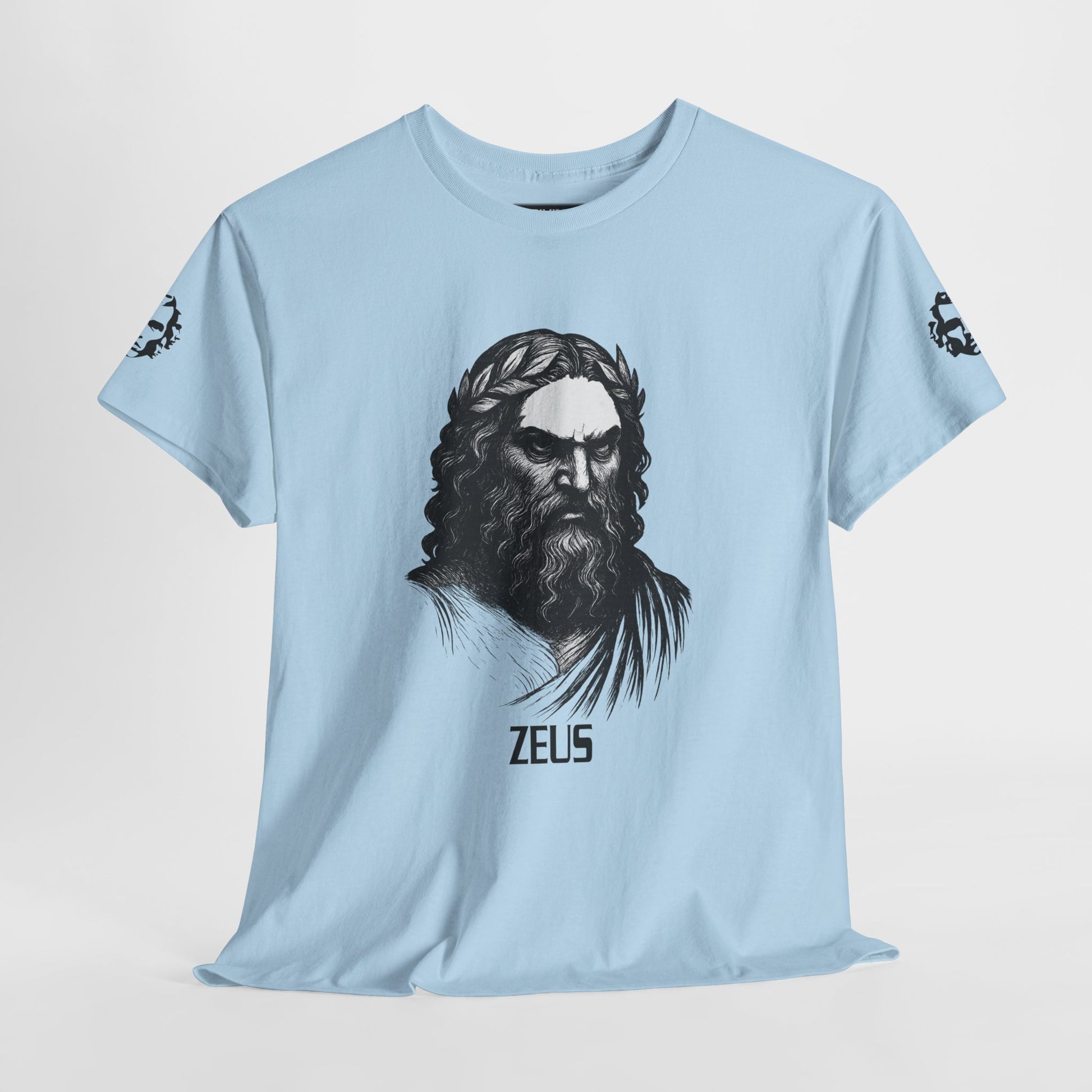 Zeus Portrait Tee — "I am the storm they prayed for" - Divine Rebels Studio
