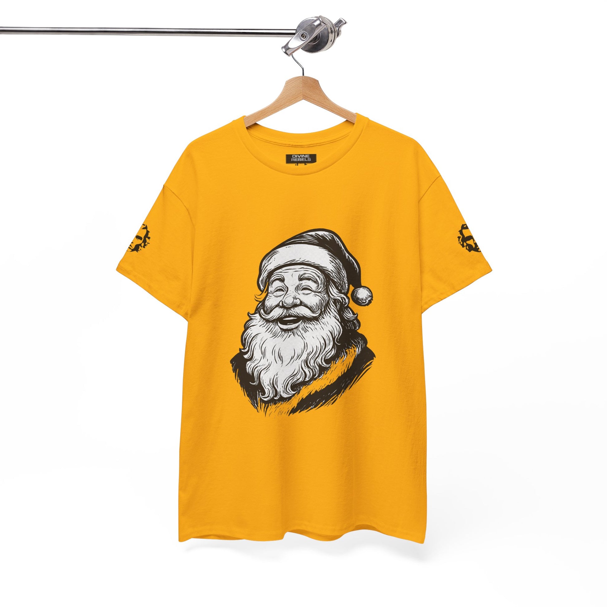 ONE OFF SHIRT OF THE WEEK Santa Claus Tee with "Believe in Giving" Quote - Divine Rebels Studio