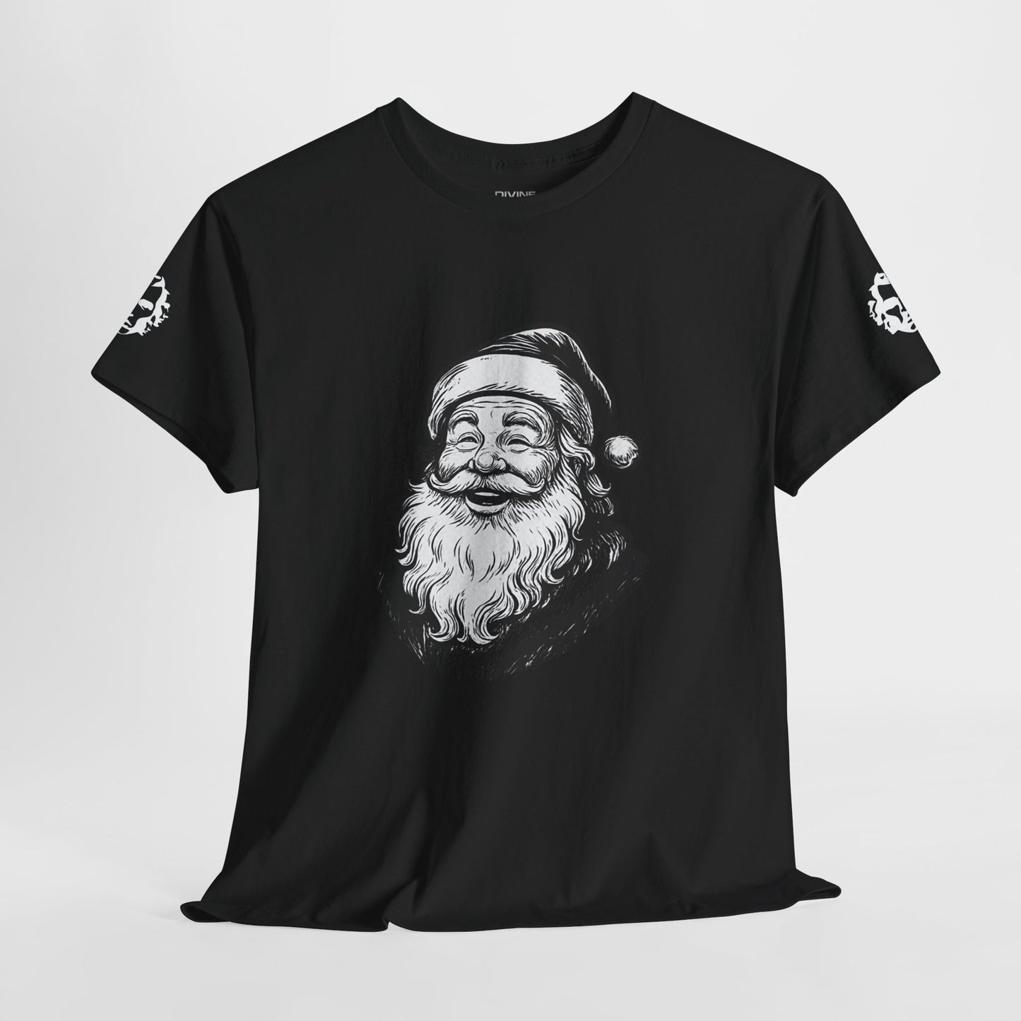 ONE OFF SHIRT OF THE WEEK Santa Claus Tee with "Believe in Giving" Quote - Divine Rebels Studio