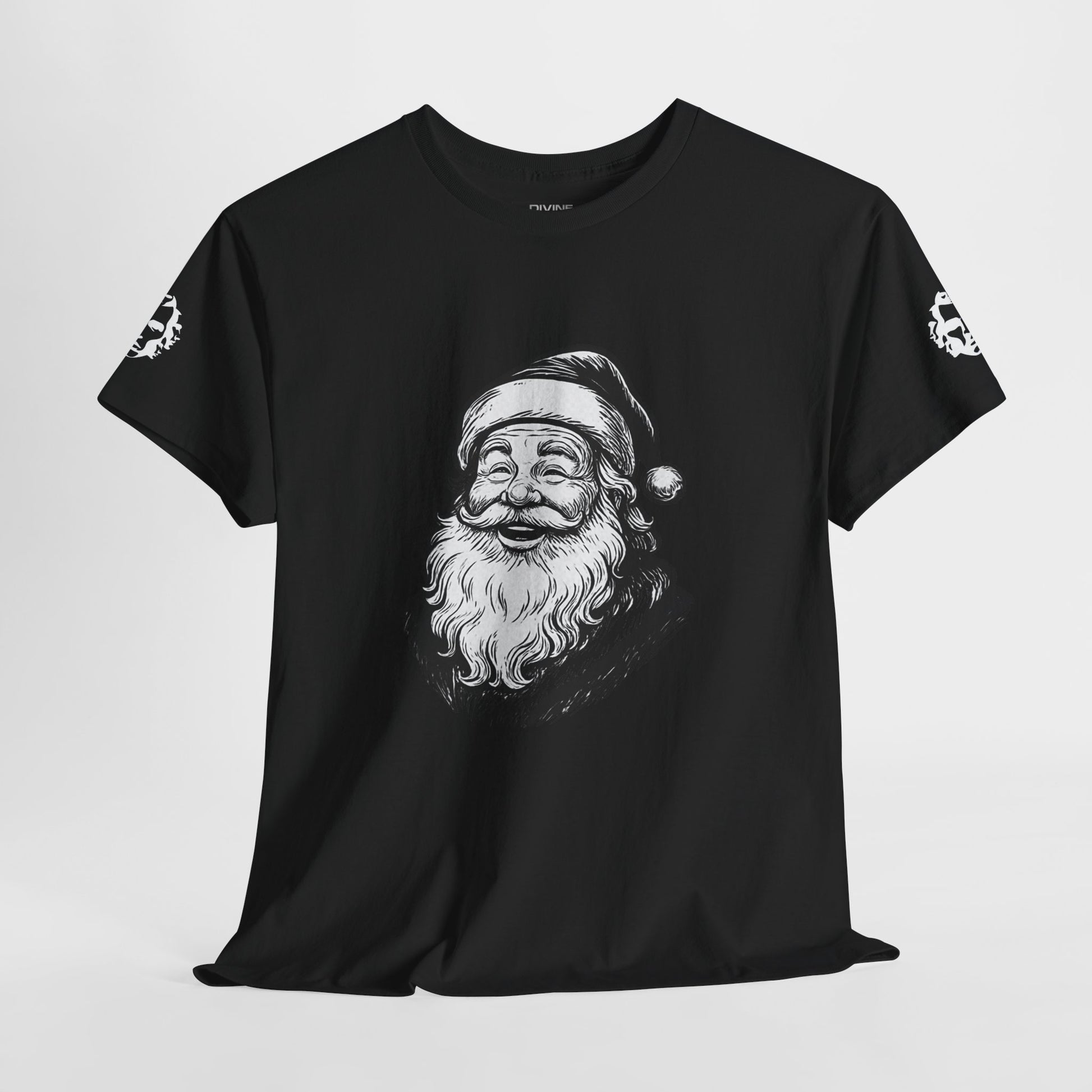 ONE OFF SHIRT OF THE WEEK Santa Claus Tee with "Believe in Giving" Quote - Divine Rebels Studio