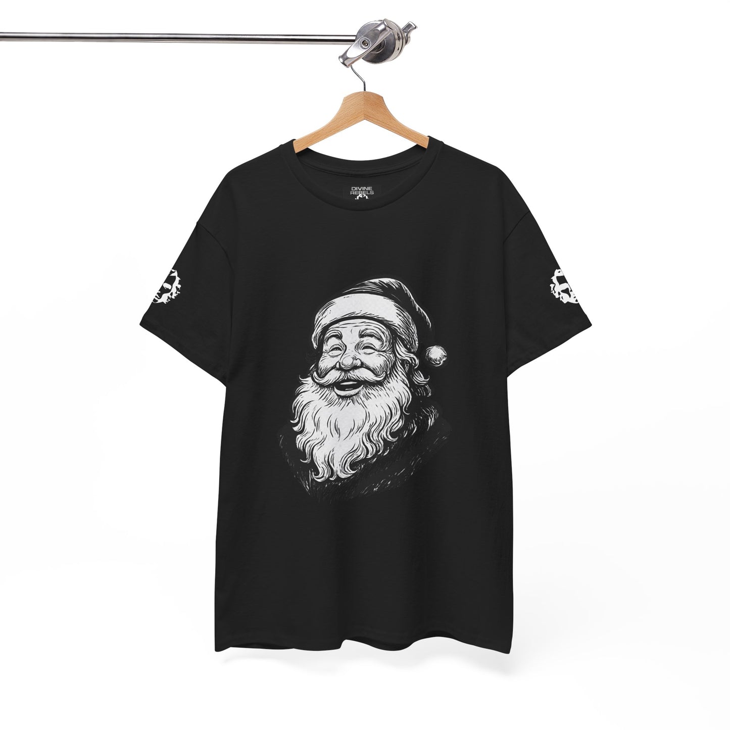 ONE OFF SHIRT OF THE WEEK Santa Claus Tee with "Believe in Giving" Quote - Divine Rebels Studio