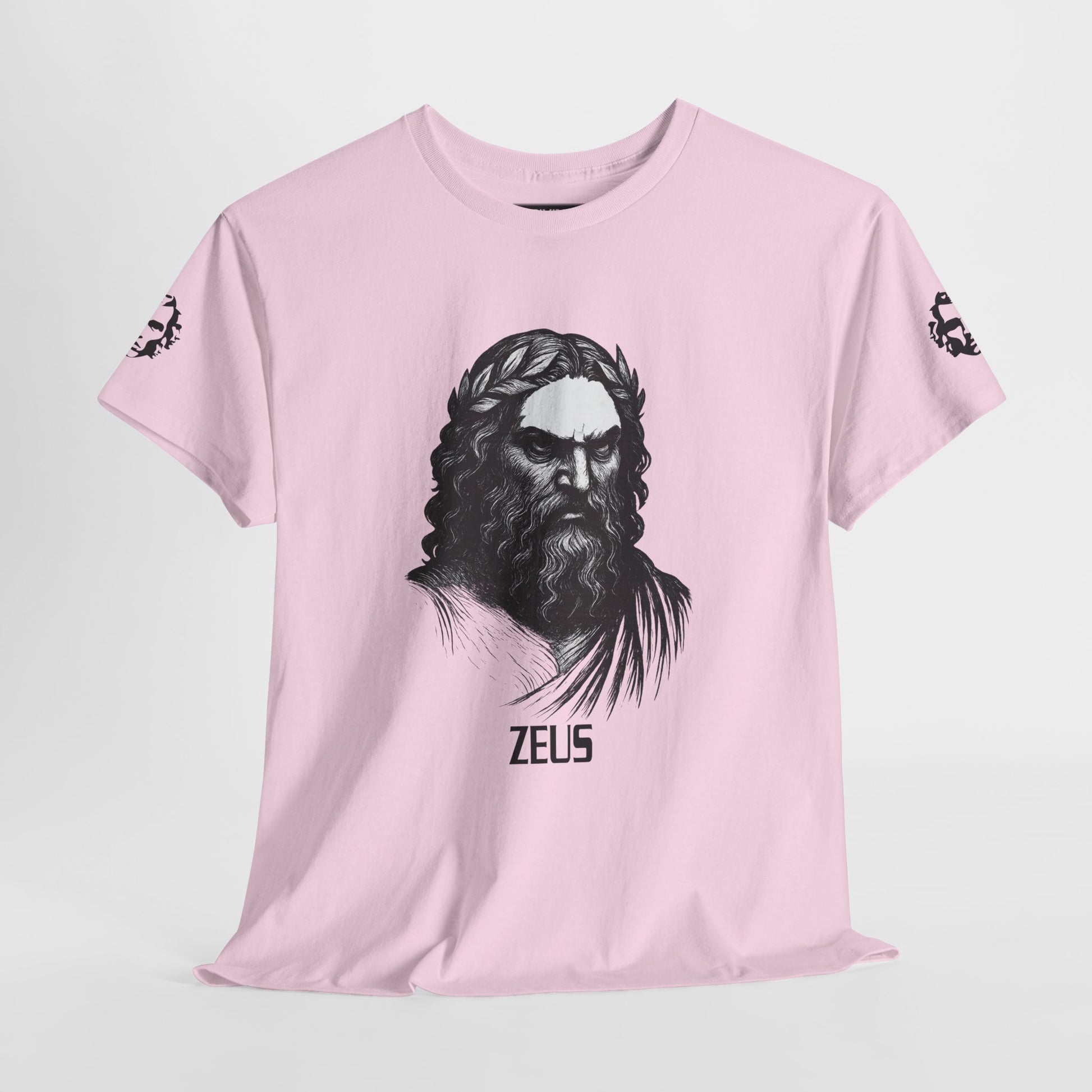 Zeus Portrait Tee — "I am the storm they prayed for" - Divine Rebels Studio
