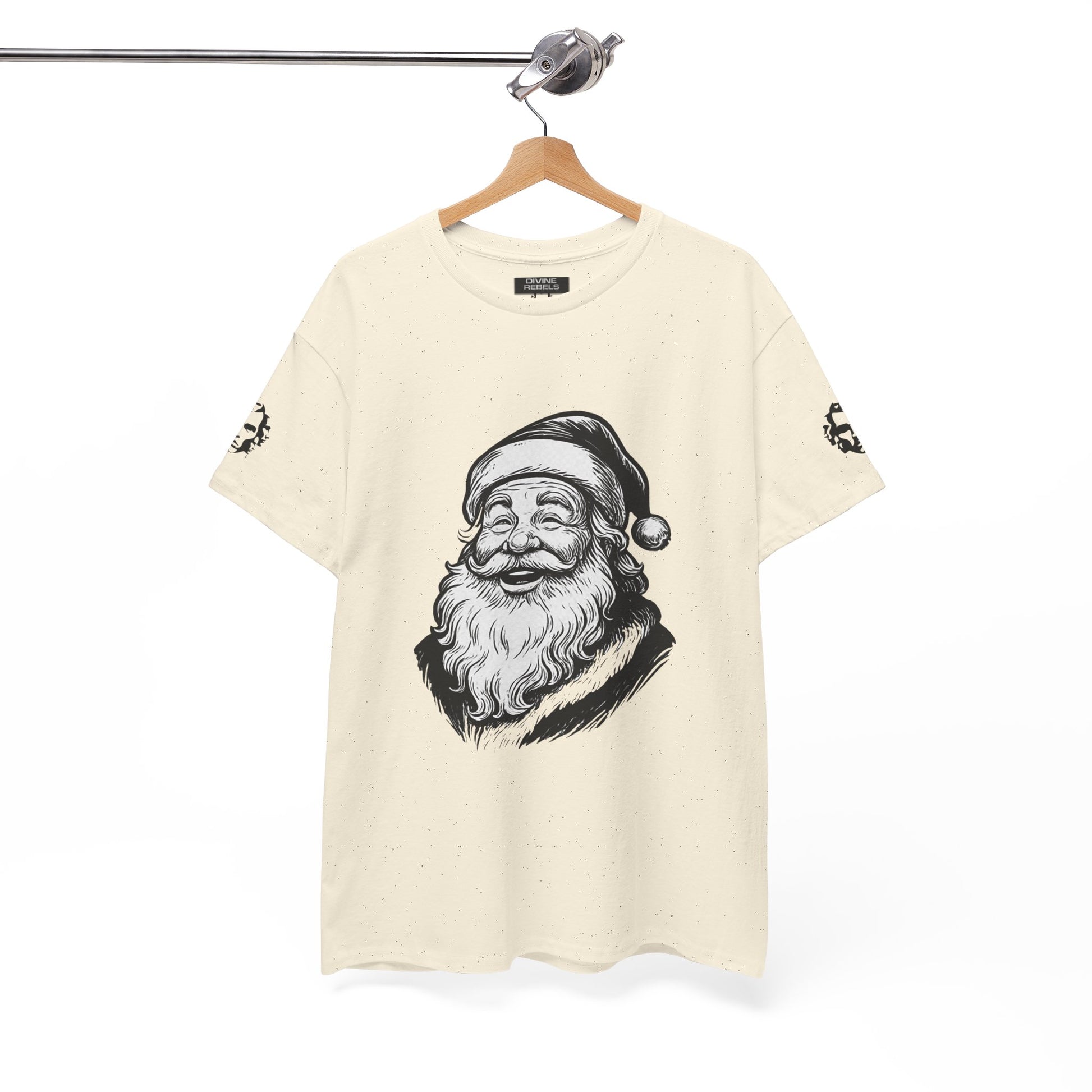 ONE OFF SHIRT OF THE WEEK Santa Claus Tee with "Believe in Giving" Quote - Divine Rebels Studio